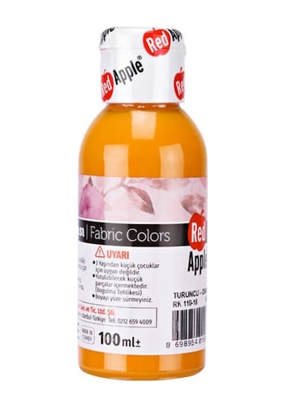 Red Apple Kumaş Boyası 100 Ml Turuncu Red Apple Kumaş Boyası 100 Ml Turuncu
