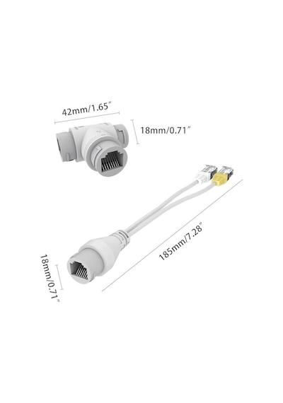 Electroon 2in1 Poe Splitter Kablo Poe Ayırıcı