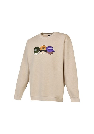 New Balance Lifestyle Erkek Sweatshirt Bej