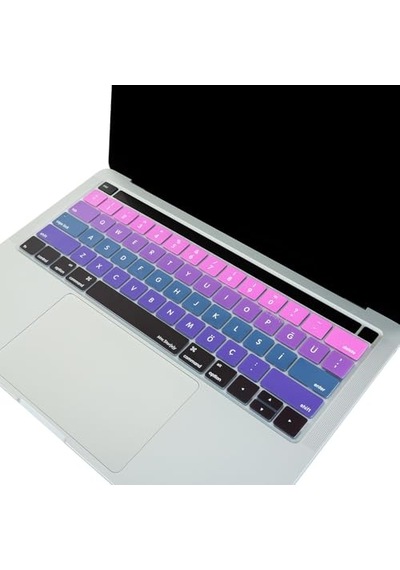 Türkçe Q Keyboard Cover Macbook Pro Touch Bar 13 İnç 15 İnç Uyumlu A1706 A1989 A2159 A1707 A1990 Us Ansı Amerikan