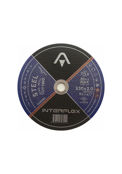 Metal Kesici Taş 230x3 Düz Metal Kesme Taşı İnterflex