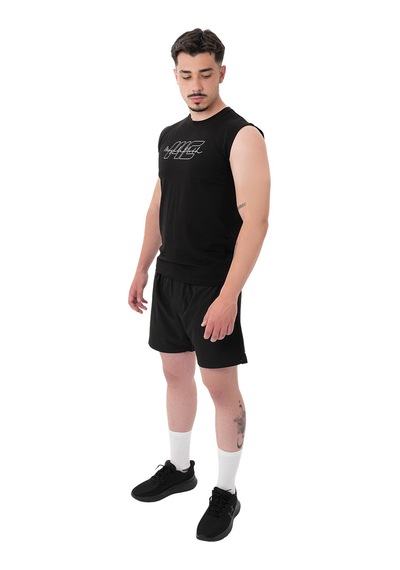 Musclecloth Icon Kolsuz T-shirt Siyah Siyah