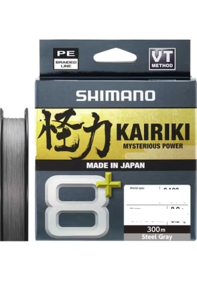 Shimano Kairiki 8+ Plus 300m 0,16mm Grey Gri İp Misina - Standart