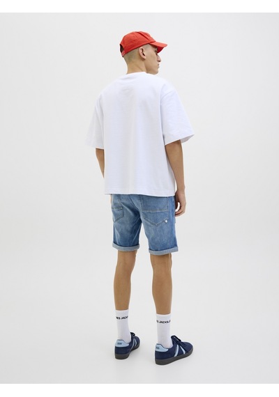 Jack & Jones Jack Jones Erkek Likralı Kot Şort 12269608 Indigo - Mavi