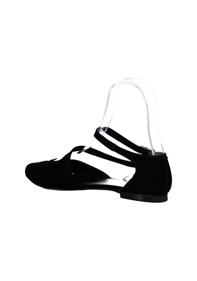 Fox Shoes Siyah Kadın Babet D726016902 Siyah