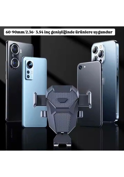 Araç İçi Telefon Tutucu Ultra Kuvvetli Vantuzlu Akrobat Siyah