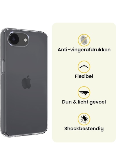 Apple Uyumlu iPhone 16e Kılıf Kamera Korumalı Yumuşak Şeffaf Silikon