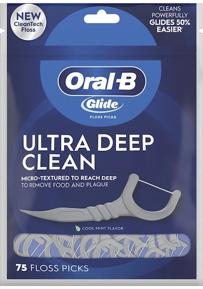 Oral-b Glide Ultra Deep Clean Çatal Diş İpi Kürdanlı 75 Adet