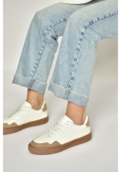 Fox Shoes Y973890109 Beyaz/vizon Spor Ayakkabı Sneakers Beyaz - Vizon