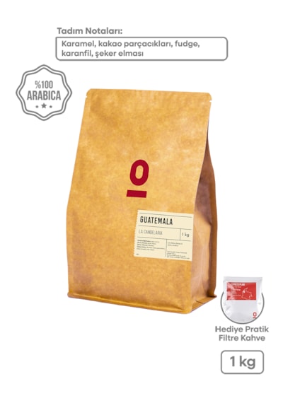 Guatemala La Candelaria Single Origin Çekirdek Kahve 1 Kg Karamel & Kakao Notlu