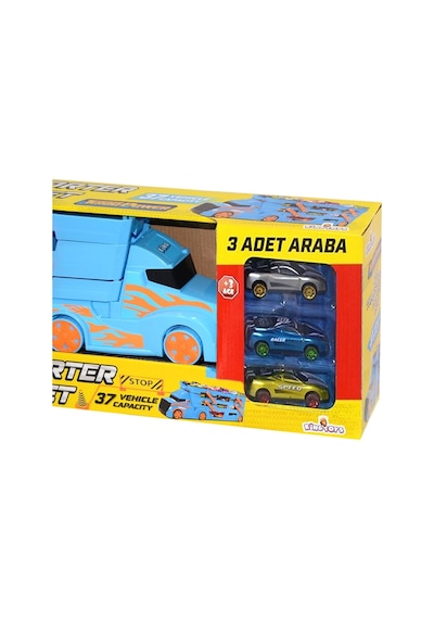 3 Katlı Sürat Pistli Tır 3 Arabalı Çocuklar Için Garaj Otopark Yarış Pisti Eğitici Oyun Se Diğer