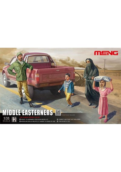 Meng Hs-001 1/35 Ölçek, Ortadoğulu İnsanlar, 4 Adet, Plastik Figür Model Kiti-48700
