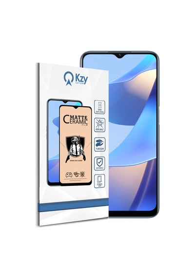 Oppo A16 ile Uyumlu Tam Kaplayan Esnek Nano Mat Seramik Ekran Koruyucu