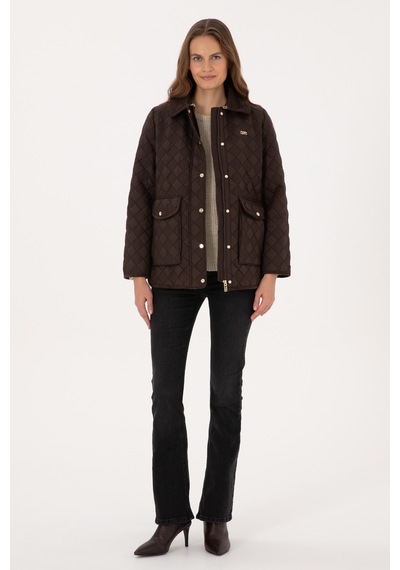 U.s. Polo Assn. Kadın Koyu Kahverengi Mont 50307939-vr084 Koyu Kahverengi
