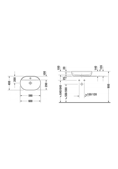Duravit Luv Çanak Lavabo 60 CM 0380600000