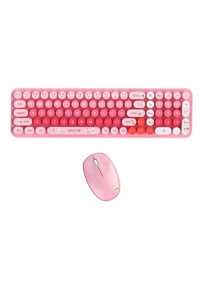 Mofıı Baby Bear Kablosuz Klavye Mouse Seti 2.4g Sevimli Ayıcık Tasarımlı 85 Tuş Kompakt Set Optik