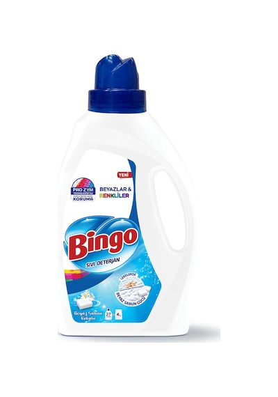 Bingo Sıvı Deterjan Beyaz Sabun 1.755 L 4 Adet 2'li Set