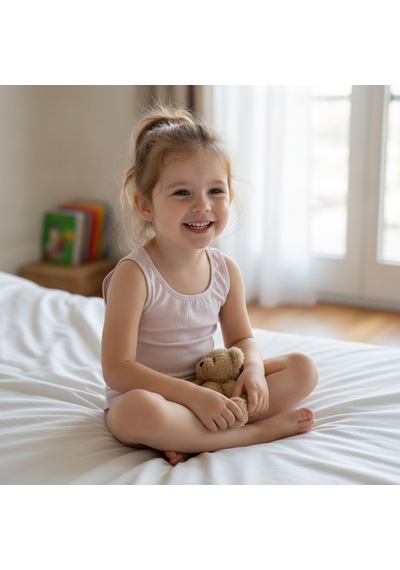 Bonbon Kız Çocuk Pembe Renk Atlet Cb1037