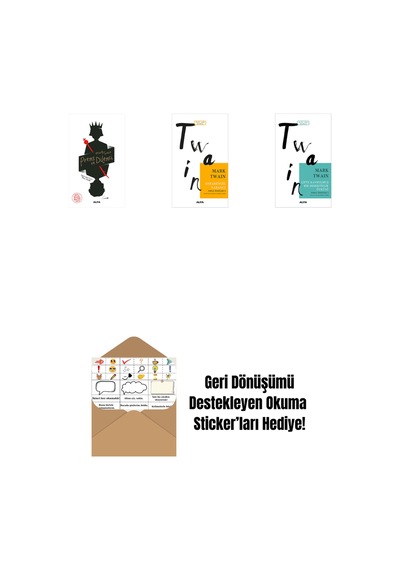 Prens Ve Dilenci + Esrarengiz Yabancı + Çifte Kavrulmuş Bir Dedektiflik Öyküsü + Okuma Sticker'ları