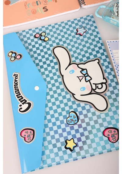 X Dekomus Lisanslı Cinnamoroll & Best Friends 13 Parça Kırtasiye Seti 2 Adet Defter,uçlu Kalem,çıtçıt Dosya Altın