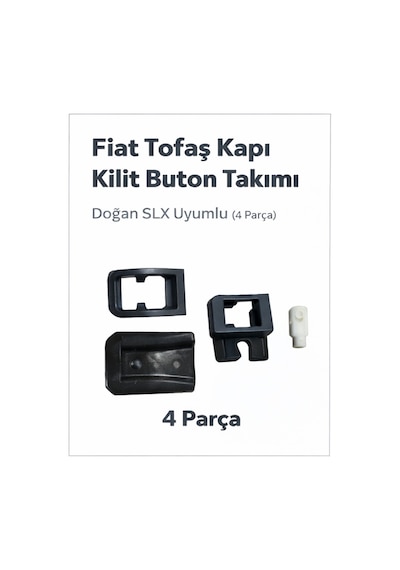 Tofaş Uyumlu Doğan Kartal Şahin Kapı Kilit Butonu 4 Adet Takım