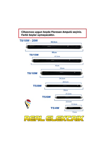 Blb Floresan Ampul T5 8W 30Cm