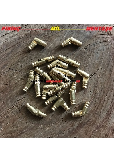 Anadoluhirdavat Pirinç 4*21Mm Çubuk Menteşe Kutu Menteşesi Mil Menteşe 100Adet