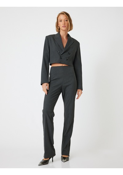 Koton Kumaş Pantolon Slim Fit Antrasit 5wak40028uw Antrasit
