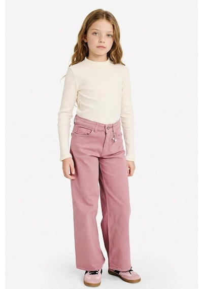 Defacto Kız Çocuk 90s Wide Leg Gabardin Pantolon G6013a825aubr82 Bordo-br82