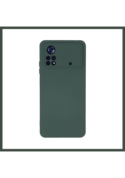 Bezos Poco X4 Pro 5g Kılıf Nano İçi Kadife Silikon - Koyu Yeşil Nhr