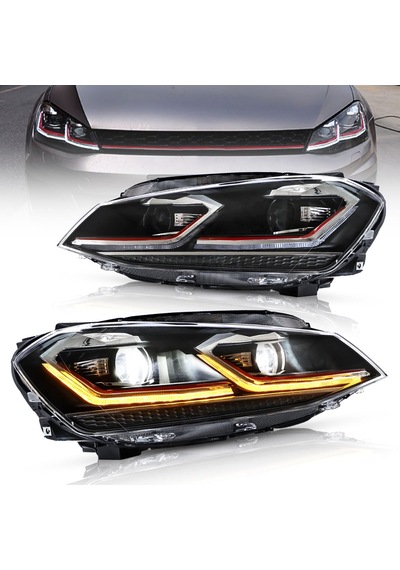 Vw Golf 7 2012-2016 Uyumlu 7.5 Diziayn Kırmızı J Far