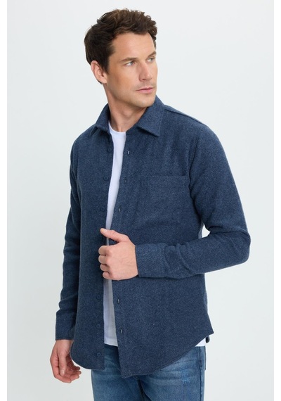 Tudors Erkek Slim Fit Dar Kesim Armürlü Oduncu Cepli Spor Yaka İndigo Gömlek-41860 İndigo Tudors Erkek Slim Fit Dar Kesim Armürlü Oduncu Cepli Spor Yaka İndigo Gömlek-41860 İndigo