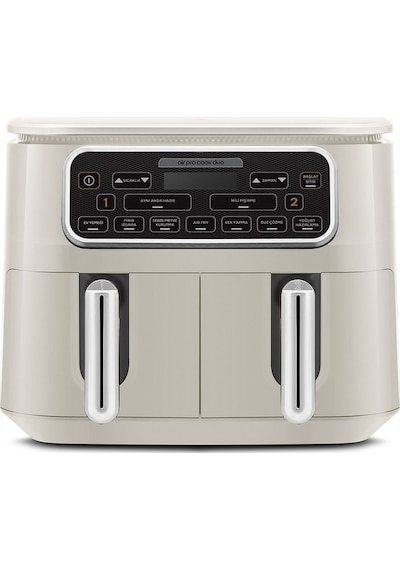 Karaca Air Pro Cook Duo Ev Yemeği Xxxl 8 Kişilik Airfryer 4 + 4 L