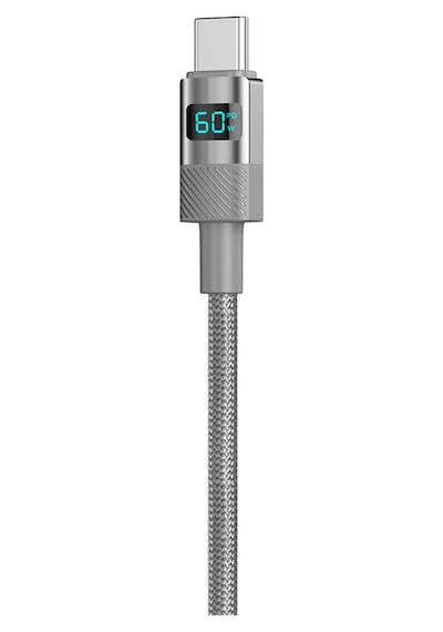 Type C Hızlı Şarj Kablosu Type-c To Type-c, 60w, 480mbps, 1.2m, Pd, Dijital Ekran V0201006
