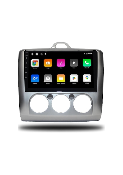 Oskodi Ford Focus 2 Android Carplay Multimedya 2007-2011 Manuel Klima 4gb Ram + 64gb Hafıza