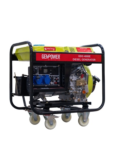 Gdg 4000 E Oto Model 4 Kva Marşlı Dizel Kabinsiz Otomatik Transfer Panolu Monofaze Jeneratör