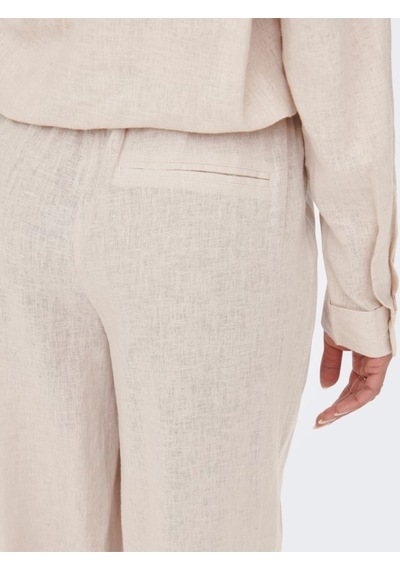 Only Onltokyo Hw Lınen Blend St Pant Pnt Noos Kadın Bej Pantolon - 15259590 Bej