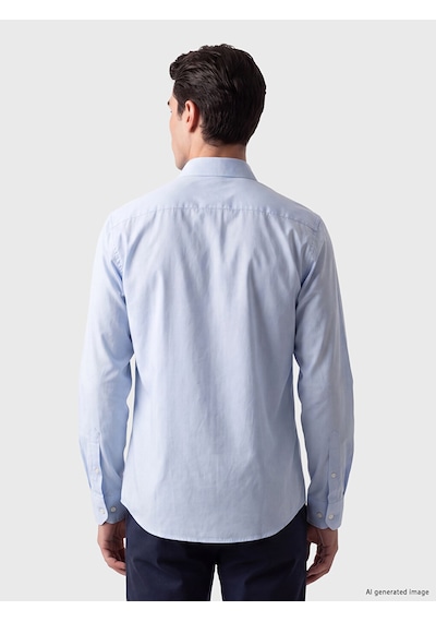 Lcw Busıness Mavi Slim Fit Poplin Erkek Gömlek