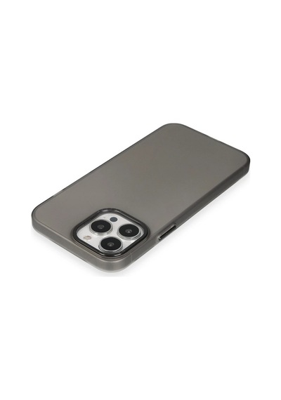 Uray Store Apple iPhone Uyumlu  15 Pro Kılıf Modos Metal Kapak - Siyah