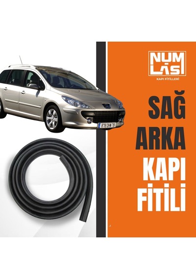 Peugeot 307 Station Wagon Sağ Arka Kapı Fitili-a Kalite-numlas-nm3556