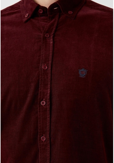 Erkek Kadife Gömlek Bordo %100 Pamuk Düğmeli Yaka Slim Fit Logo Detaylı Gömlek Ncs Jeans 7980-bordo Bordo Erkek Kadife Gömlek Bordo %100 Pamuk Düğmeli Yaka Slim Fit Logo Detaylı Gömlek Ncs Jeans 7980-bordo Bordo