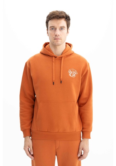 AR-MA Arma Şardonlu 3 İplik Erkek Relax Fit Kanguru Cepli Kapşonlu Sweatshirt 001