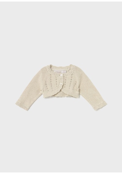 Mayoral Newborn Kız Bebek Merserize Bolero Bej