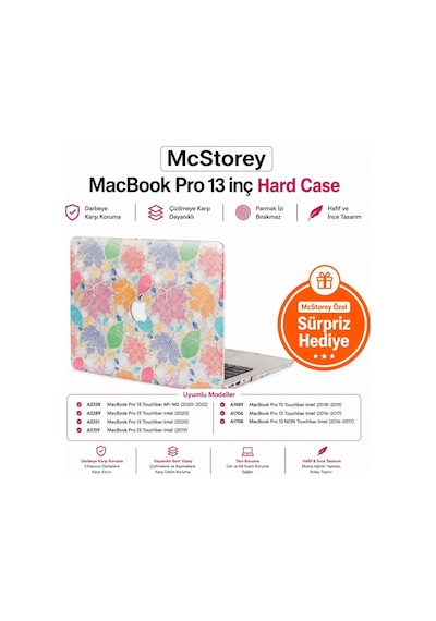 Macbook Pro 13 Deri Dokulu Kılıf A1706 A1708 A1989 A2159 A2251 A2289 A2338 M1 M2 Uyumlu İnce Hafif Sert Kılıf Koruyucu Kapak