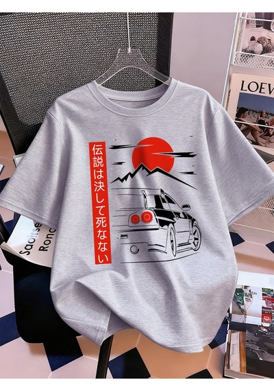 Noıssey Urban Pop Graphic Kadın Tişört Koleksiyonukod 5104 Gri