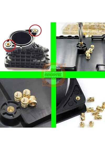 M2 3x3.5 İnsert Çakma Somun - 3d Baskı Pirinç Somun Od:3,5 Mm L:3 Mm 50 Adet