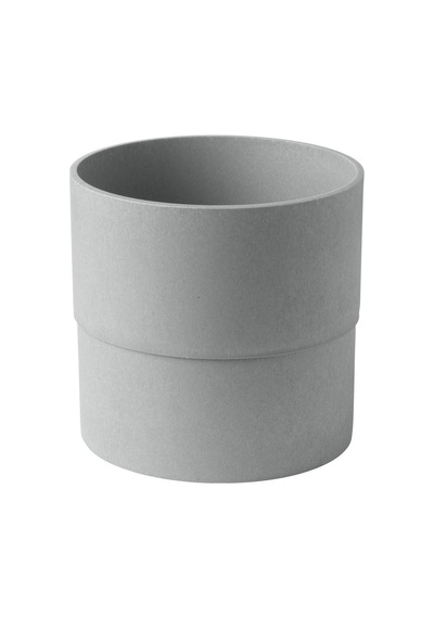 Plastik Saksı, Gri, 19 Cm 9X15 Cm Körüklü-20 Adet