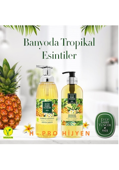 Hawaii Ananas Sıvı Ve Köpük Sabun, Verbena Cıtrus Seyahat Seti, H-pro Hijyen