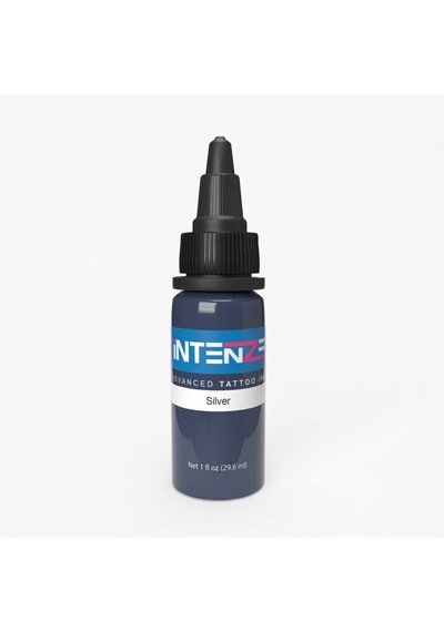 Intenze Silver Gümüş Gri Dövme Boyası 1oz - 30ml