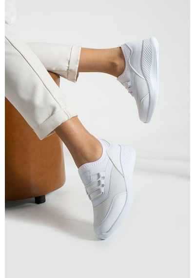 Taba Anatomik Esnek Taban Slip-on Spor Ayakkabı Günlük Sneaker Taba